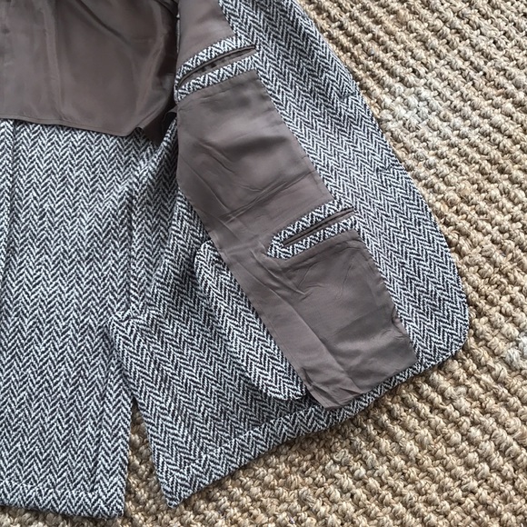 Mind blowing Faconnable cashmere/wool chevron coat - Picture 6 of 12